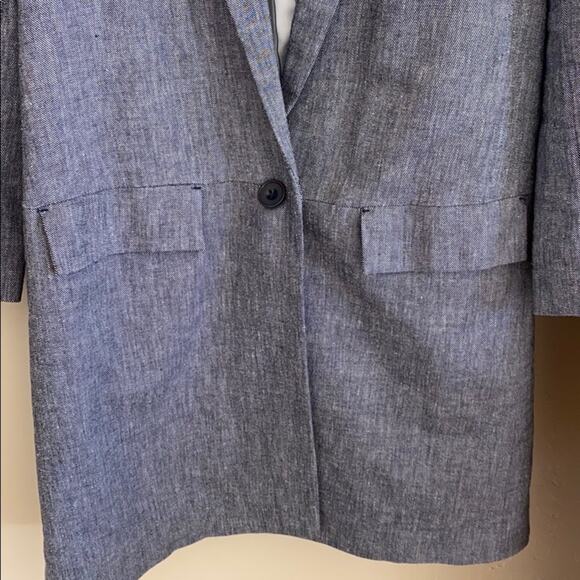 Anthropologie Cartonnier long single button oversized blazer - Picture 5 of 8